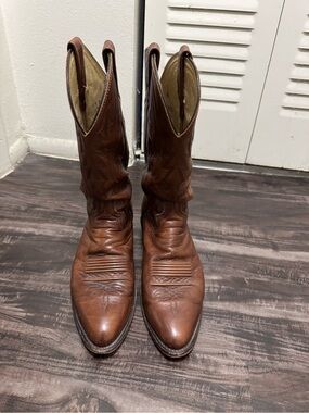 Men's Dan Post Brown Leather Western Boots size 9
